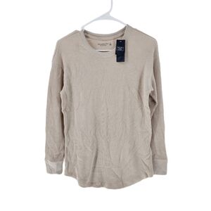 Abercrombie & Fitch Men's Waffle Knit Crew Neck Sweater - XS